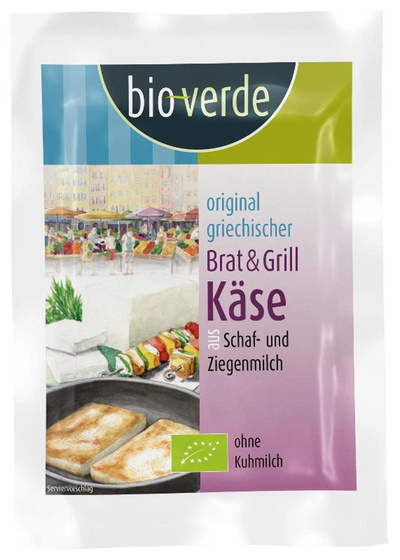 Produktfoto zu Brat & Grillkäse (Schaf_Ziegenmilch) 55% 150g Bio-Verde