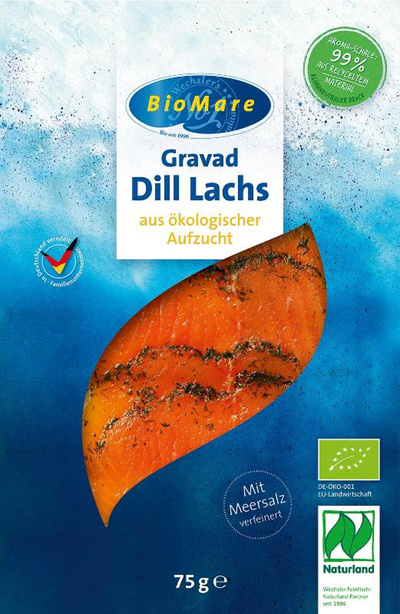 Produktfoto zu Gravad Dill Lachs 75g Bio Mare