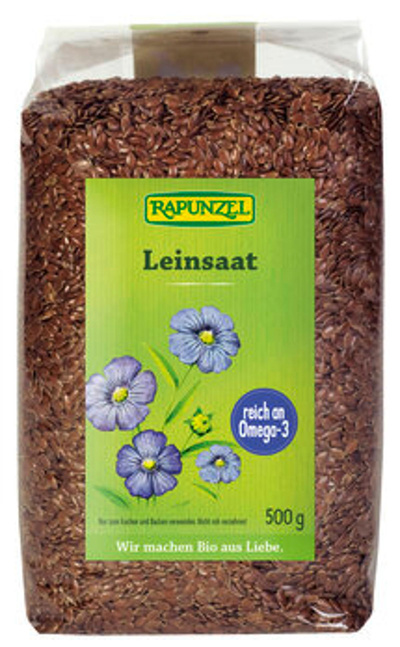 Produktfoto zu Leinsaat braun 250g Rapunzel
