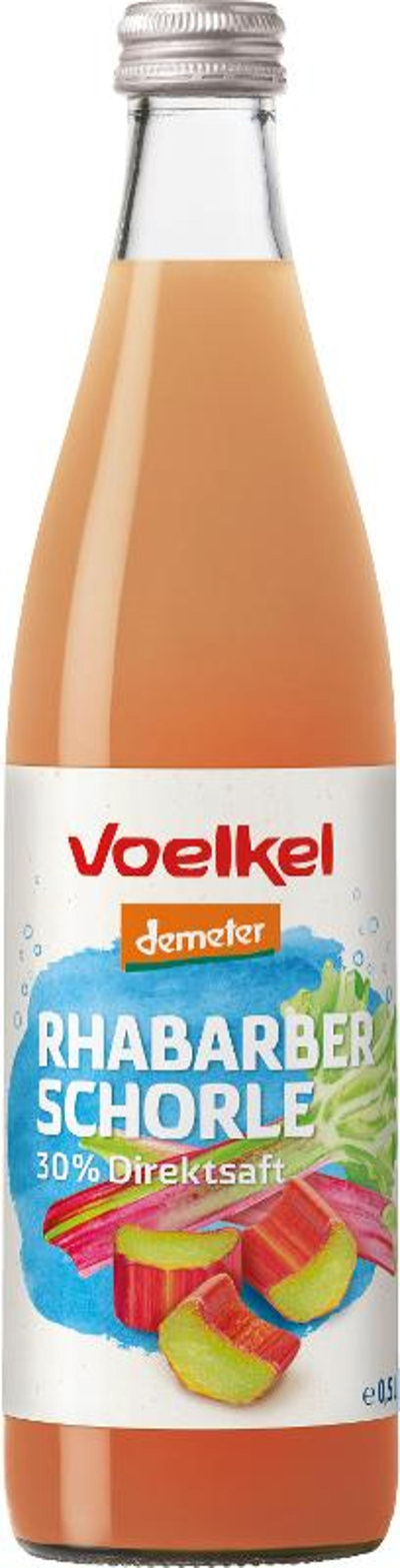 Produktfoto zu VPE Rhabarber schorle 10x0,5 L Voelkel