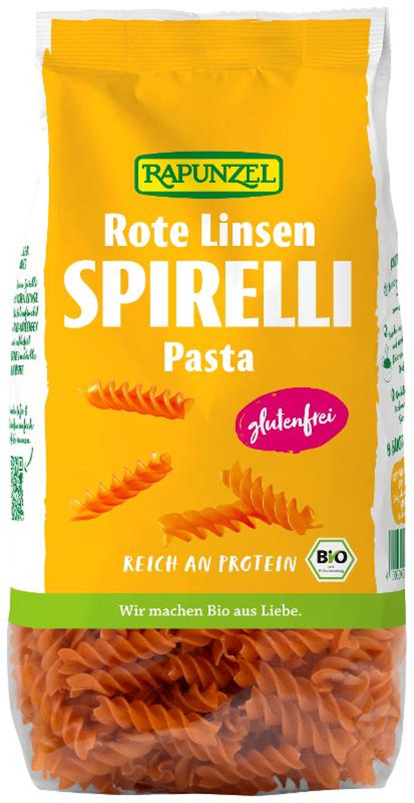 Produktfoto zu Rote Linsen Spirelli 300g Rapunzel