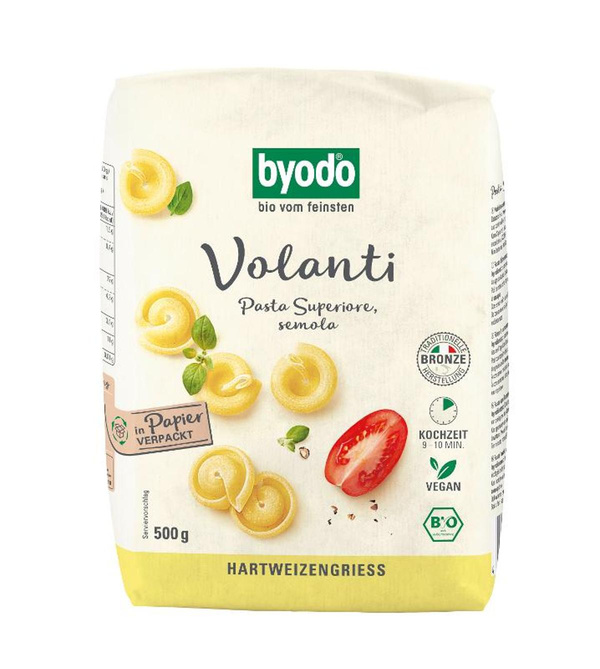 Produktfoto zu VPE Nudeln "Volanti" 12x500g Byodo