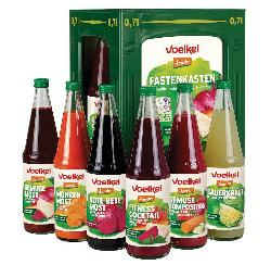 Produktfoto zu Fastenkasten verschiedene Gemüsesäfte 6x0,7 l Voelkel
