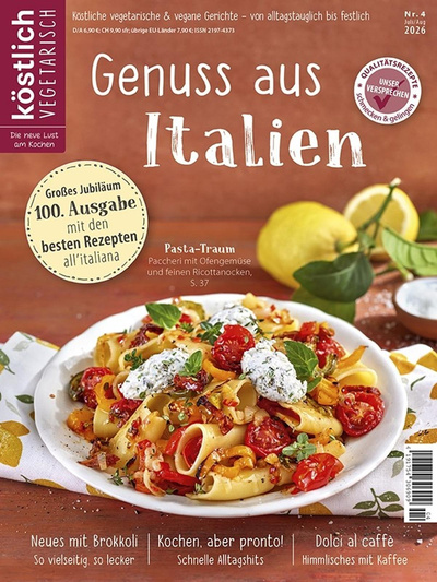 Produktfoto zu Köstlich vegetarisch Juli - August2026
