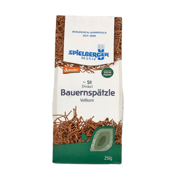 Produktfoto zu Vollkorn Bauernspätzle 250g Spielberger