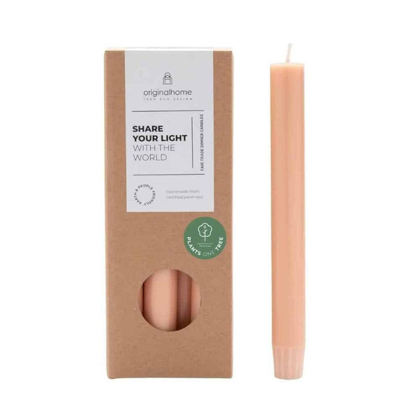 Produktfoto zu 10er Pack Dinner Candles Peach Original Home