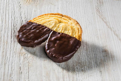 Produktfoto zu Dinkel Schweinsohren Zartbitter 50g Rosengarten