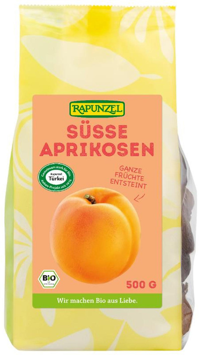 Produktfoto zu VPE Süße Aprikosen ganze Frucht entsteint 8x500g Rapunzel