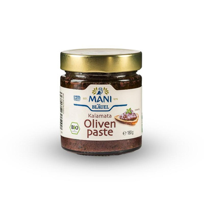 Produktfoto zu VPE Kalamata Olivenpaste 6x180g Mani Bläuel