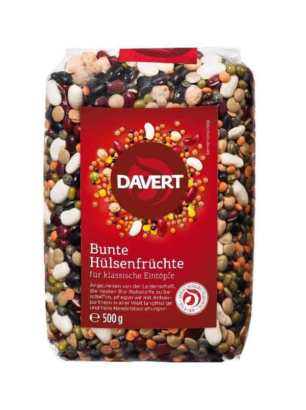 Produktfoto zu Bunte Hülsenfrüchte (Mischung)  500g Davert