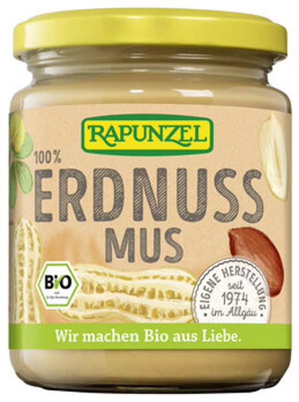 Produktfoto zu Erdnussmus fein 250g Rapunzel ohne Salz
