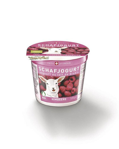 Produktfoto zu VPE Schafmilchjoghurt mit Himbeere 6,5% 6x120g Molkerei Biedermann