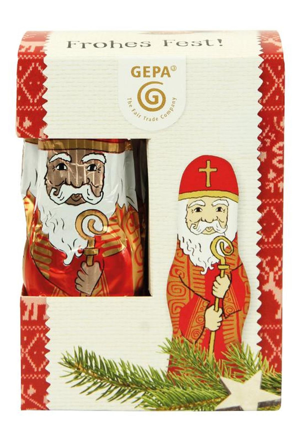 Produktfoto zu Schoko Nikolaus 125g GEPA
