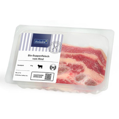 Produktfoto zu Suppenfleisch vom Rind mit Knochen ca. 300g bioladen