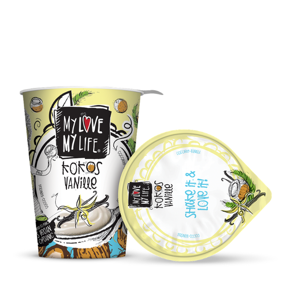 Produktfoto zu Kokos Joghurt Alternative Vanille 180g My love my life