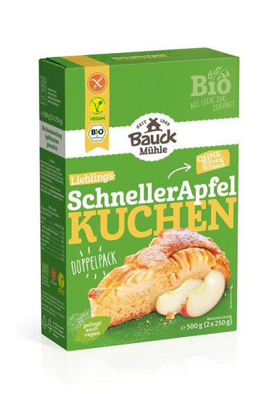 Produktfoto zu VPE Schneller Apfelkuchen 6x 2x250g Bauckhof