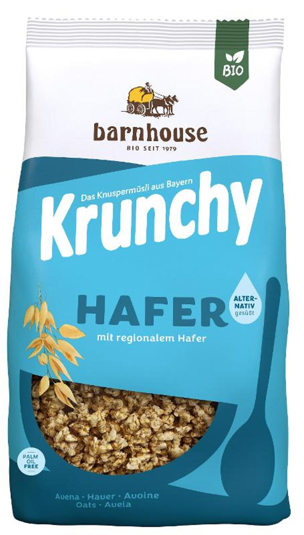 Produktfoto zu Krunchy Pur Hafer 375g Barnhouse