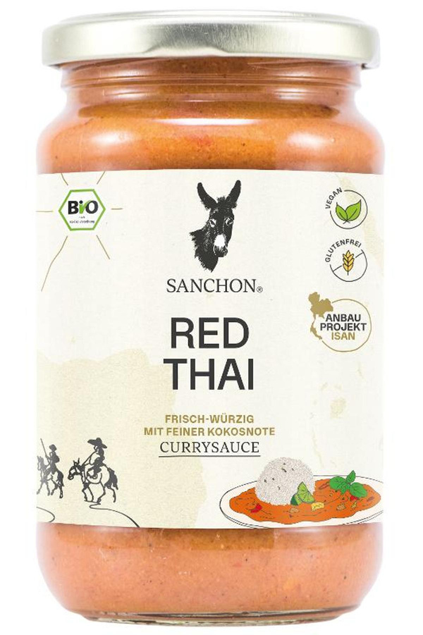 Produktfoto zu VPE Red Thai Currysauce 6x340g Sanchon
