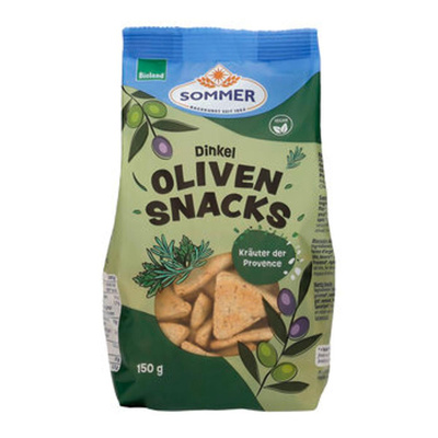 Produktfoto zu Oliven-Snack Dinkel  Kräuter der Provence 150g Sommer