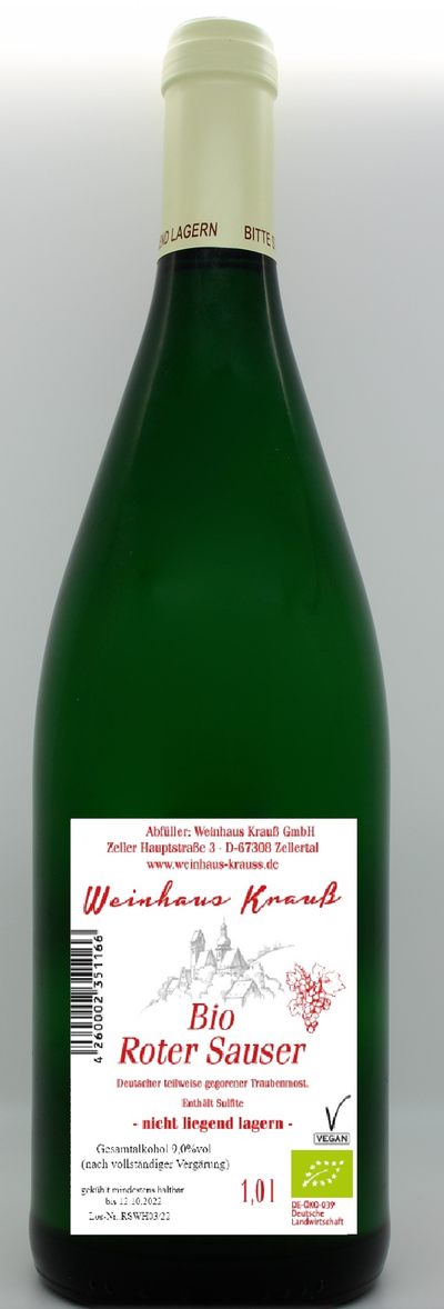 Produktfoto zu Roter Sauser 1l Zellertaler Keller