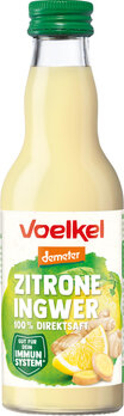 Produktfoto zu Zitrone Ingwer Getränk 0,2 l Voelkel