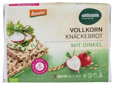 Produktfoto zu VPE Vollkorn-Knäckebrot mit Dinkel 12x250g NATURATA