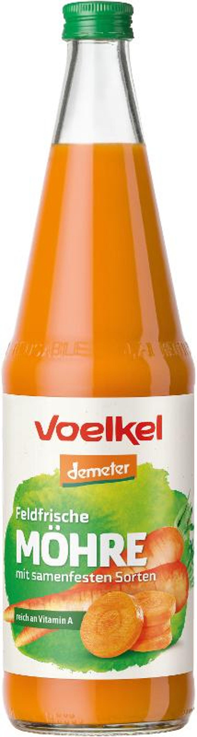 Produktfoto zu Feldfrischer Möhrensaft 0,7 l Voelkel