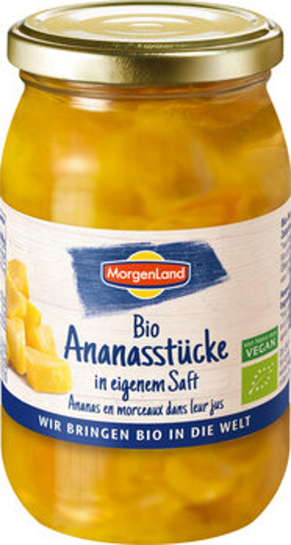 Produktfoto zu VPE Ananas Stücke im eigenen Saft 350g Morgenland