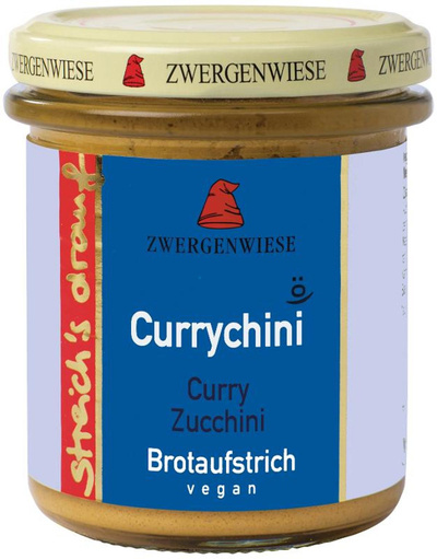 Produktfoto zu Brotaufstrich streich's drauf "Currychini" 160g  Zwergenwiese