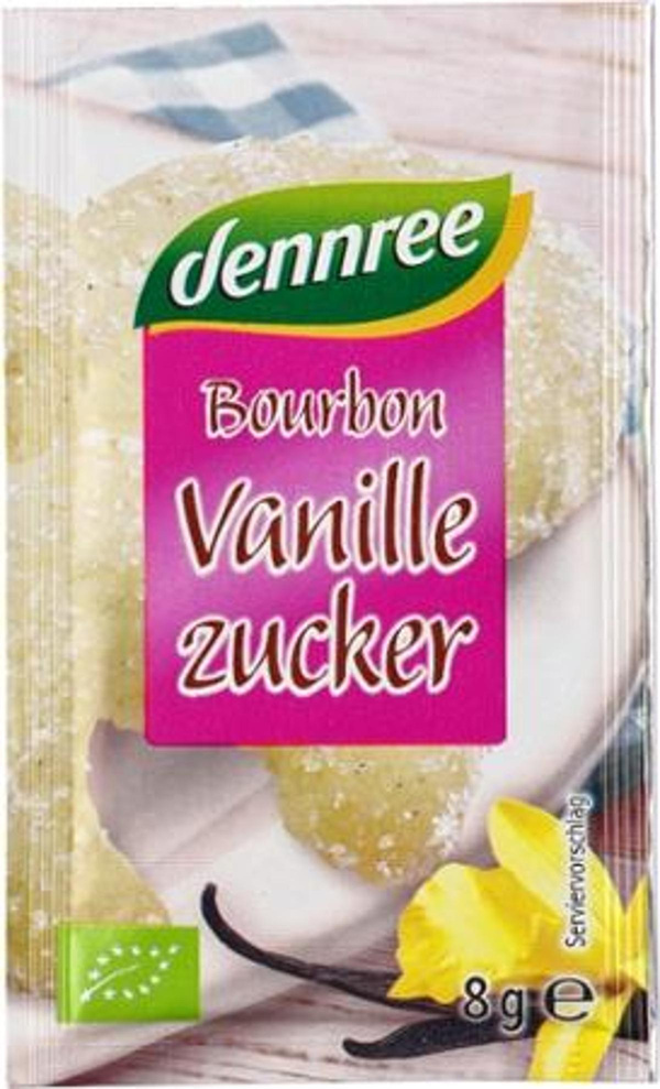 Produktfoto zu VPE Bourbon Vanillezucker 18 x (4x8g) dennree