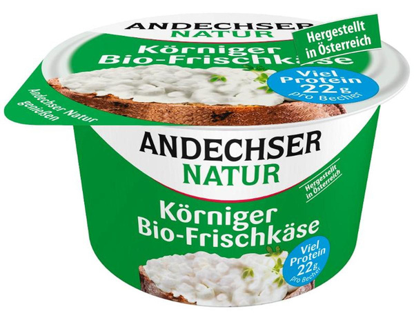 Produktfoto zu VPE  körniger Frischkäse  20% 12x200g Andechser Molkerei