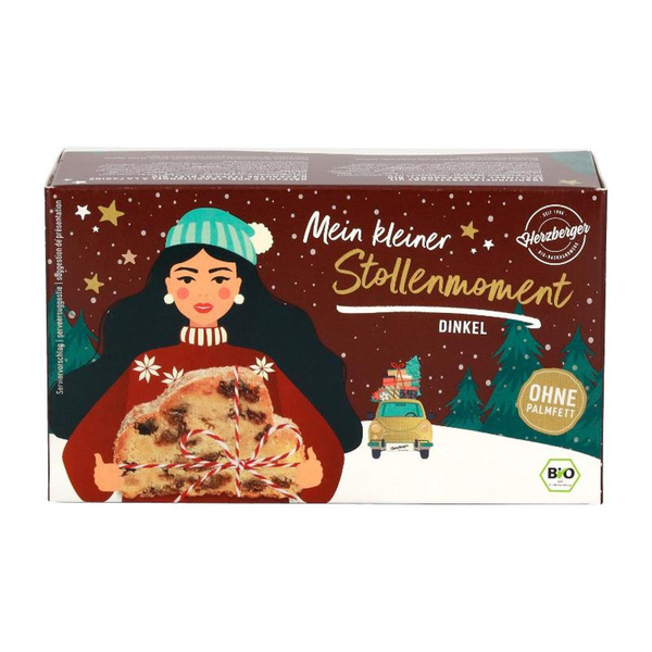 Produktfoto zu Mini Dinkelstollen 250g Herzberger