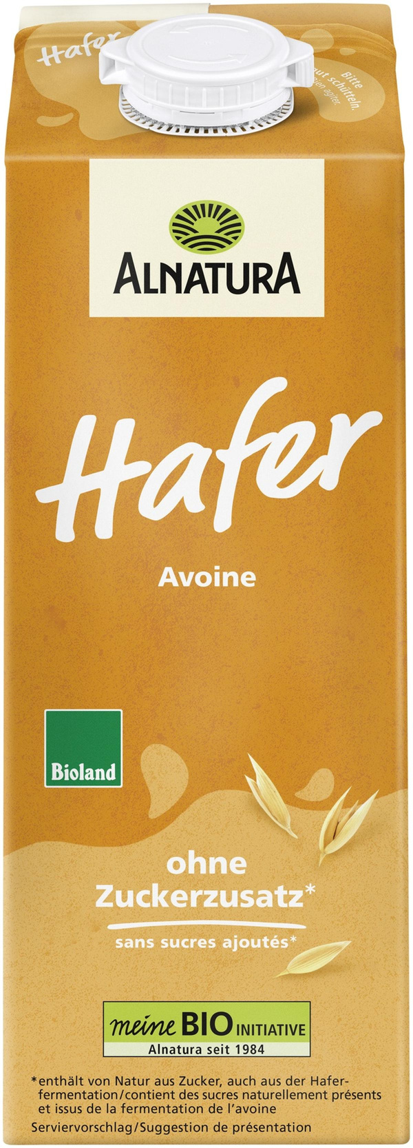 Produktfoto zu VPE Hafer Drink Natur 8x1 l ALN