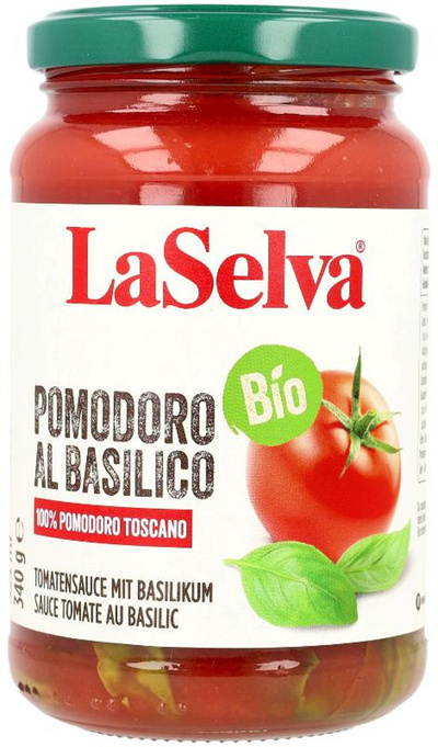 Produktfoto zu Pomodoro al basilico (Tomaten mit Basilikum) 340g LaSelva