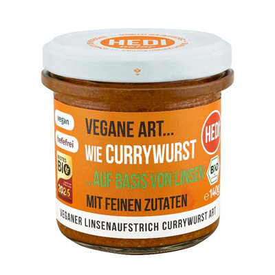 Produktfoto zu Vegane Art... Currywurst 140g HEDI