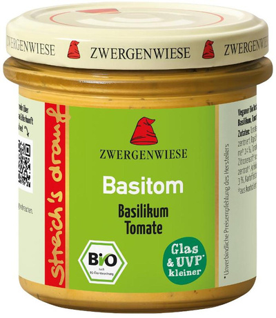 Produktfoto zu Brotaufstrich streich's drauf "Basitom" 160g Zwergenwiese
