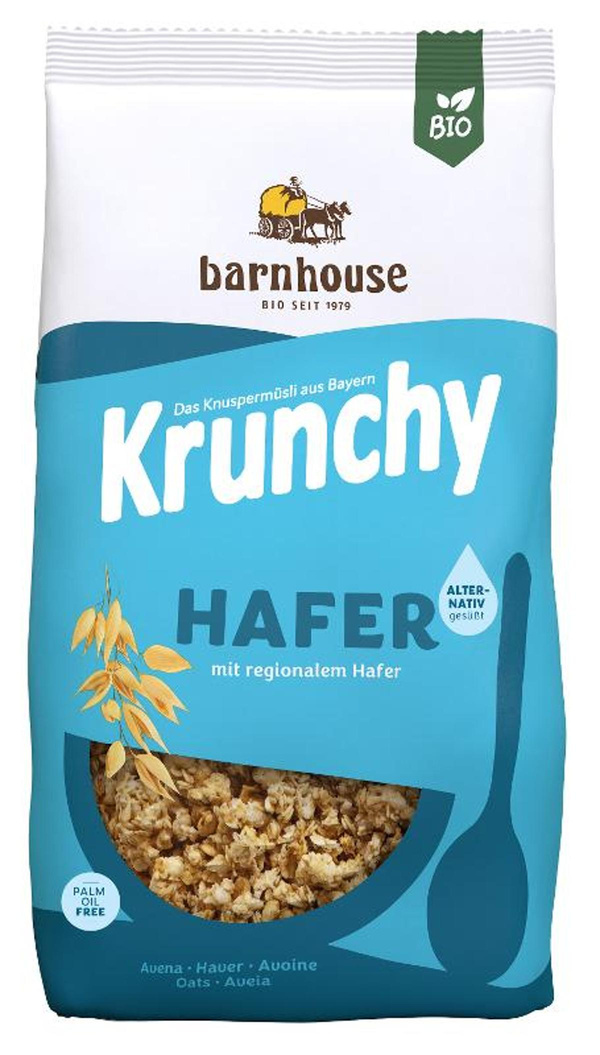Produktfoto zu Krunchy Pur Hafer 375g Barnhouse