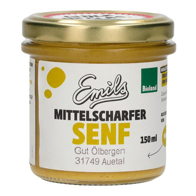Produktfoto zu Mittelscharfer Senf 150ml Emils