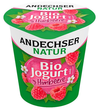 Produktfoto zu VPE Joghurt mild Himbeere 3,7% 10x150g  Andechser