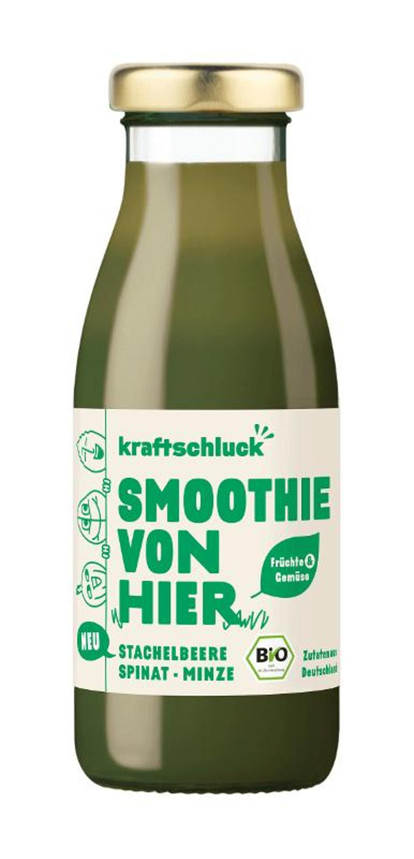 Produktfoto zu Grüner Smoothie von hier 0,25l Kraftschluck