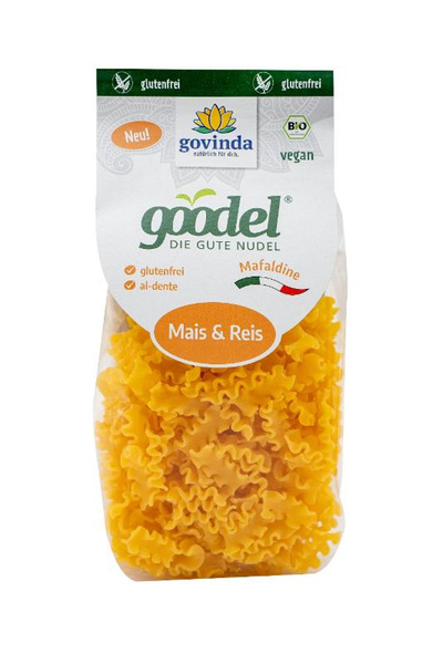 Produktfoto zu Goodle Mafaldine (aus Mais und Reis) 250g Govinda