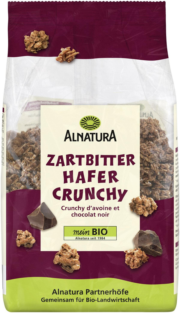 Produktfoto zu Zartbitter Hafer Crunchy 375 g Alnatura