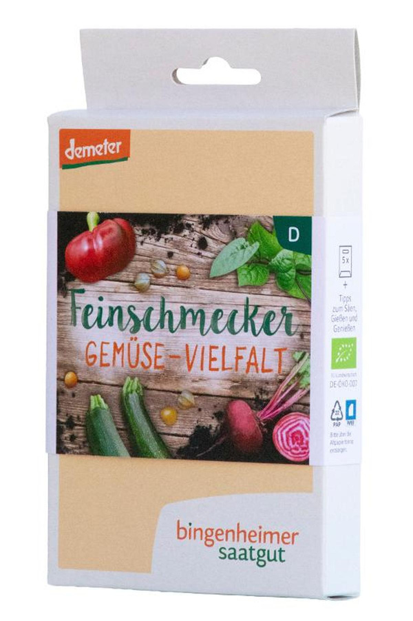 Produktfoto zu Saatgut Box Feinschmecker Gemüse Vielfalt Bingenheimer Saatgut