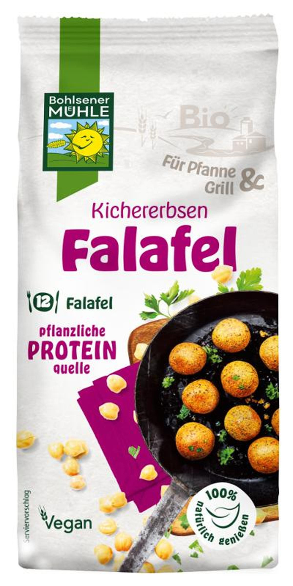 Produktfoto zu Kichererbsen Falafel 165g Bohlsener Mühle