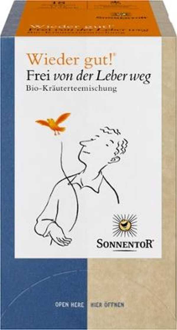 Produktfoto zu Frei von der Leber weg Tee Wieder gut! 6x 18x1,5g Sonnentor