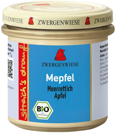 Produktfoto zu VPE Brotaufstrich streich's drauf "Mepfel" 6x135g  Zwergenwiese