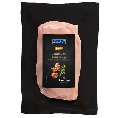 Produktfoto zu Hähnchenbrust 1 Stück ca. 150g demeter Fleischmanufaktur