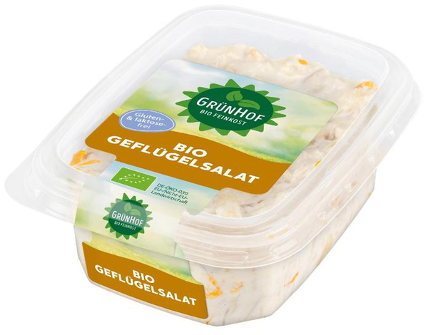 Produktfoto zu VPE Geflügelsalat 3x125g Grünhof