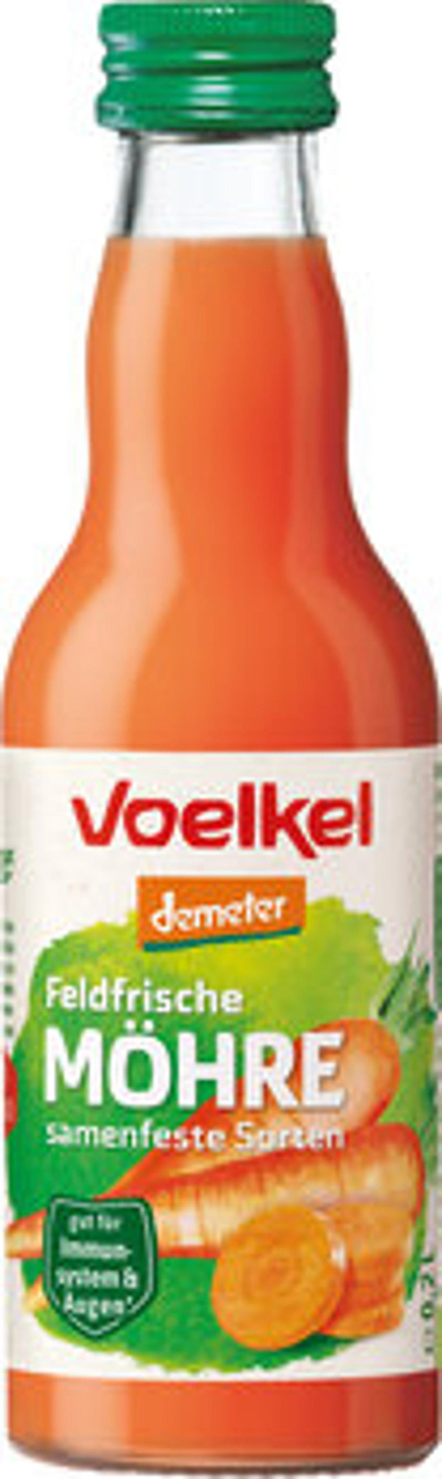 Produktfoto zu VPE Feldfrischer Möhrensaft 12x0,2 l Voelkel