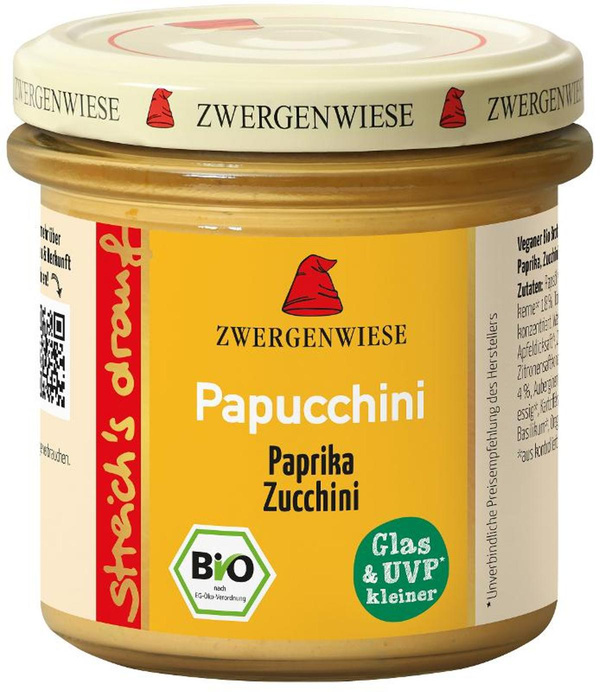 Produktfoto zu Brotaufstrich streich's drauf "Papucchini" 135g Zwergenwiese